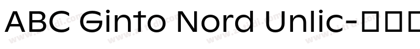 ABC Ginto Nord Unlic字体转换